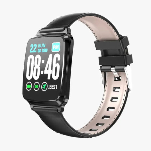 Ultra-thin Fashion M8 Fitness Tracker IP67 Waterproof Blood Pressure Sports Call Reminder Bluetooth Smart iOS Watch black - Livre e Solta Fashion