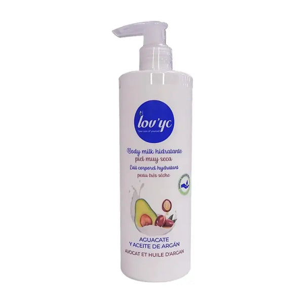 Lovyc Aguacate y Aceite De Argan Leche Corporal Hidratante Piel Muy Seca 400ml - Livre e Solta Fashion