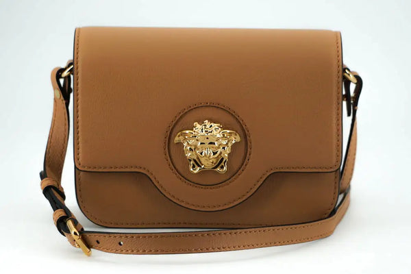 Versace Brown Calf Leather Shoulder Bag - Livre e Solta Fashion