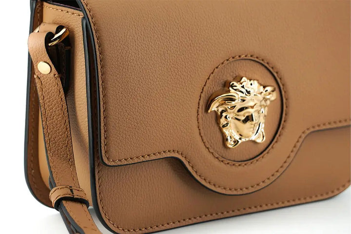 Versace Brown Calf Leather Shoulder Bag - Livre e Solta Fashion