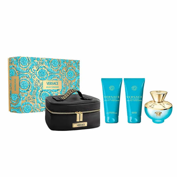 Versace Dylan Torquoise Eau De Toilette Spray 100ml Set 4 Pieces - Livre e Solta Fashion