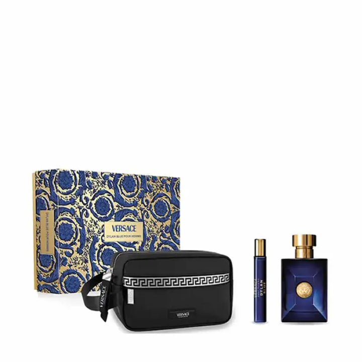 Versace Dylan Blue Pour Homme Eau De Toilette Spray 100ml Set 3 Pieces - Livre e Solta Fashion