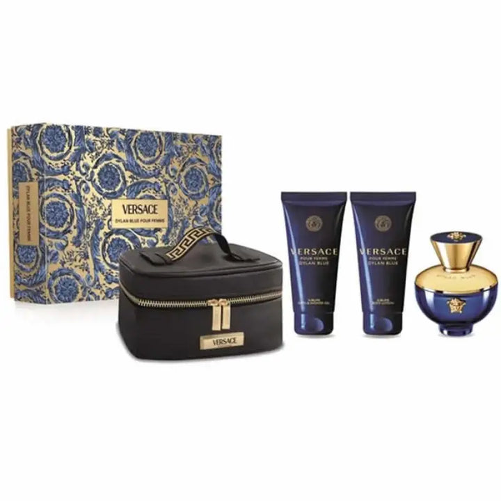 Versace Pour Femme Dylan Blue Eau De Perfume Spray 100ml Set 3 Pieces - Livre e Solta Fashion