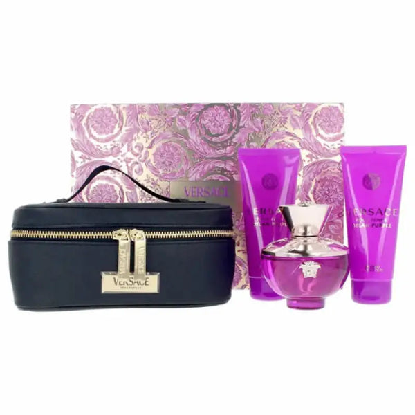 Versace Pour Femme Dylan Purple Eau De Parfum Spray 100ml Set 4 Pieces - Livre e Solta Fashion