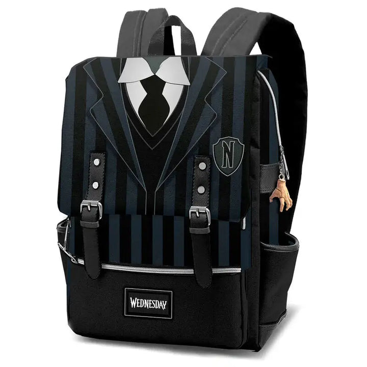 Wednesday Uniform backpack 40cm - Livre e Solta Fashion